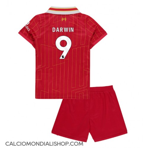 Maglie da calcio Liverpool Darwin Nunez #9 Prima Maglia Bambino 2024-25 Manica Corta (+ Pantaloni corti)